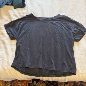 Women's Black Cotton Tee